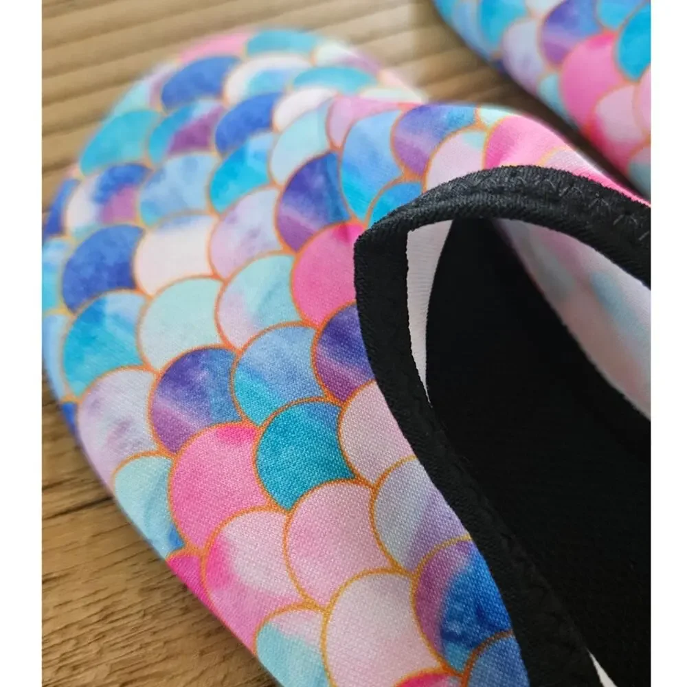 Kids Mermaid Print Water Shoes sz 10/11